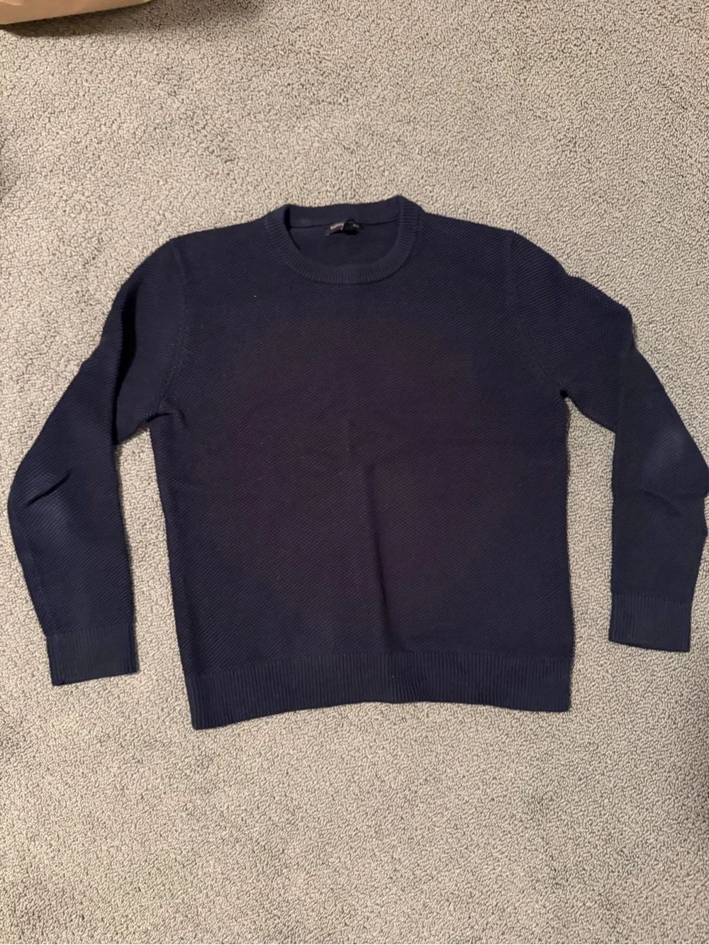 Banana Republic Men's Navy Crewneck Knit Sweater